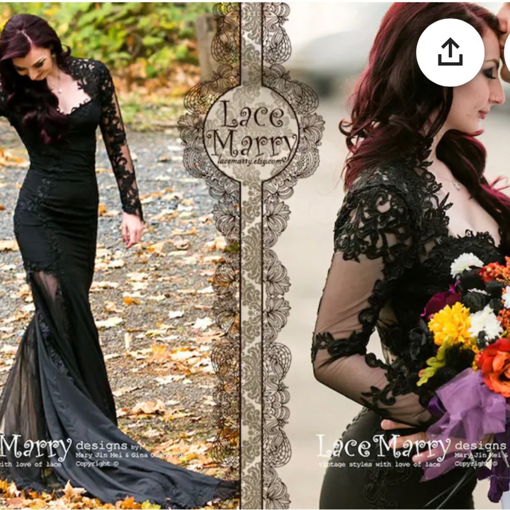 Goth wedding dress